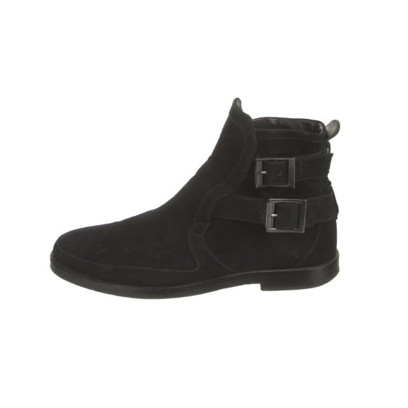Balmain Other - Pierre Balmain Black Suede Moto Boots 44.5 / 11.5